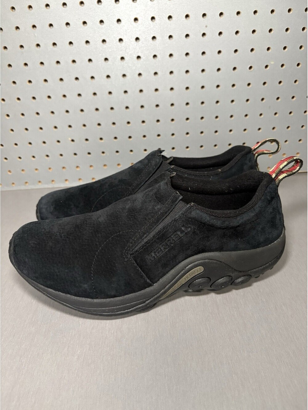 Merrell Jungle Moc Mens Size 10.5 Wide Black Classic Waterproof Slip On Shoes